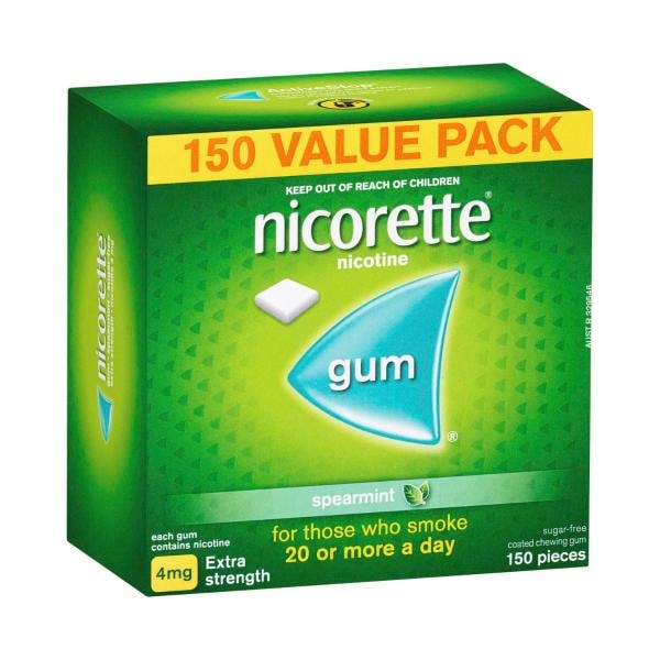 Nicorette Quit Smoking Extra Strength Nicotine Gum Spearmint | 150 pack
