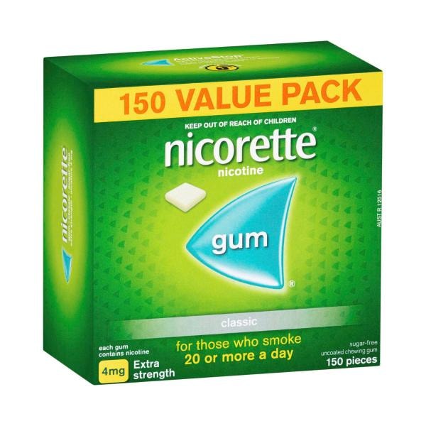 Nicorette Quit Smoking Extra Strength Nicotine Gum Classic | 150 pack