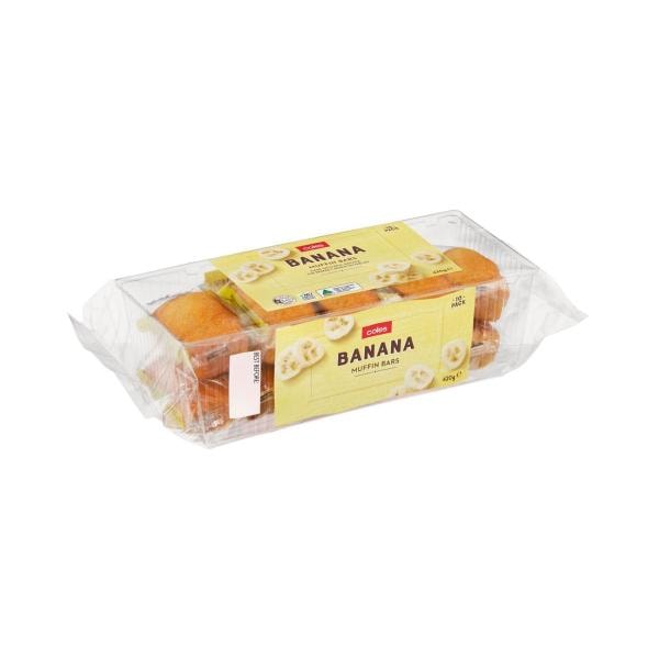 Coles Banana Muffin Bars | 420g