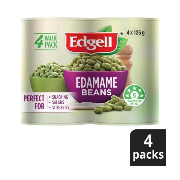 Edgell Edamame Beans Ready To Eat 125g | 4 pack