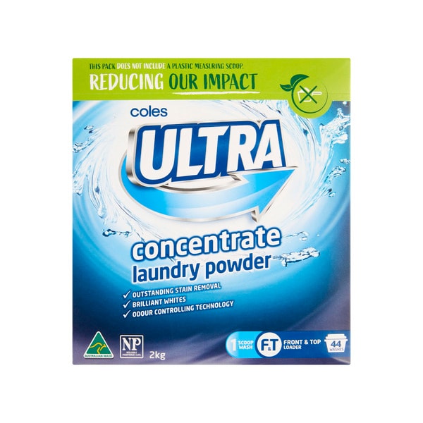 Coles Ultra Laundry Powder Concentrate Top & Front Loader | 2kg
