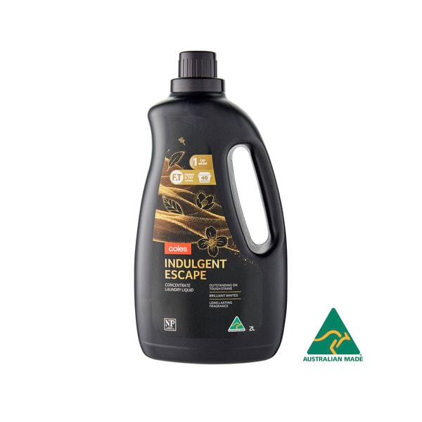 Coles Laundry Liquid Gold Top & Front | 2L