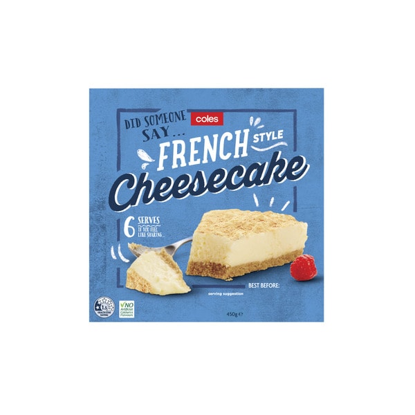 Coles French Style Cheesecake | 450g