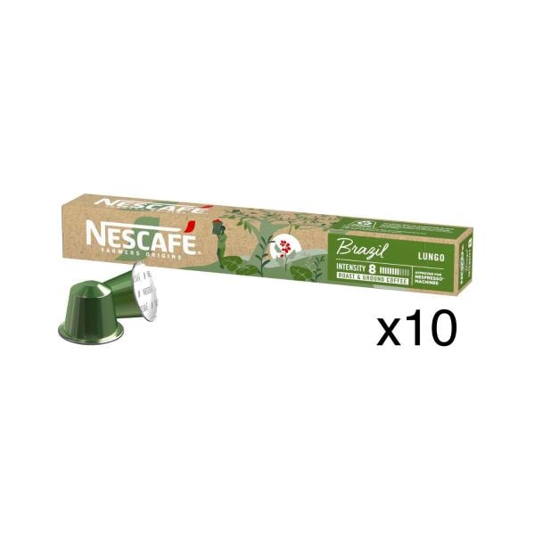 Nescafe Farmers Origins Brazil Lungo Capsules | 10 pack