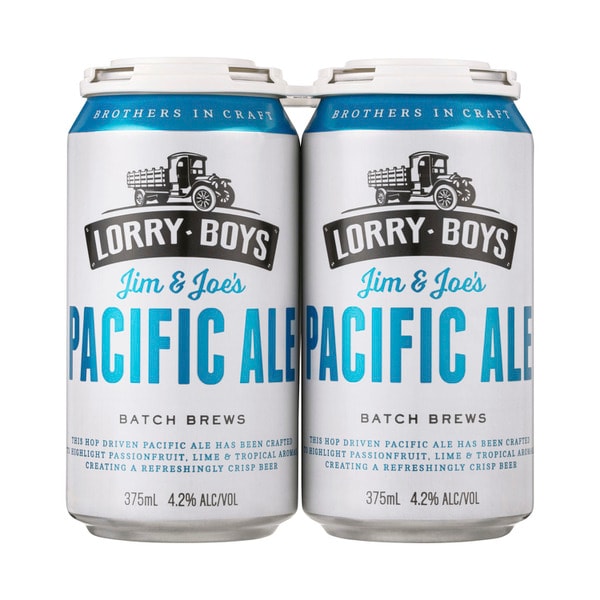 Lorry Boys Pacific Ale Can 375mL | 4 pack