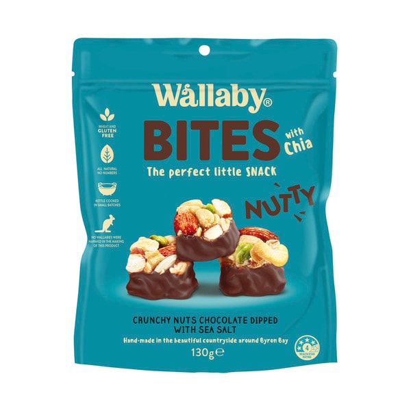 Wallaby Nutty Bites With Sea Salt | 130g