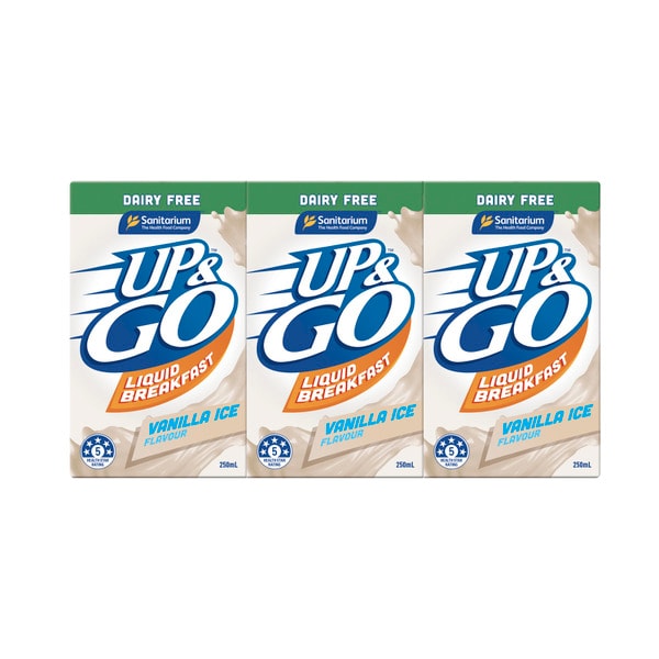 Sanitarium Up&Go Dairy Free Vanilla 3x250mL | 750mL