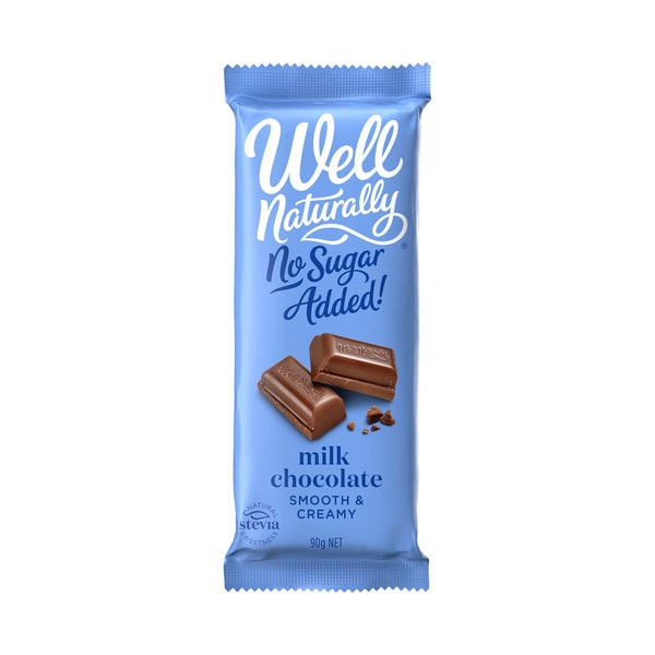 Well Naturally No Sugar Added Milk Chocolate Smooth & Creamy | 90g