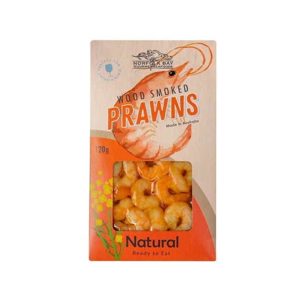 Norfolk Bay Wood Smoked Prawns Natural | 120g