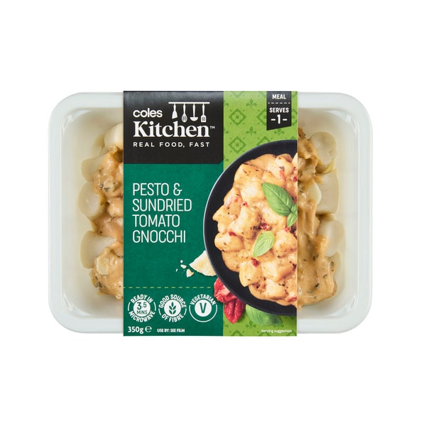 Coles Kitchen Pesto And Sundried Tomato Gnocchi | 350g