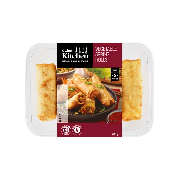 Coles Kitchen Vegetable Spring Rolls | 200g