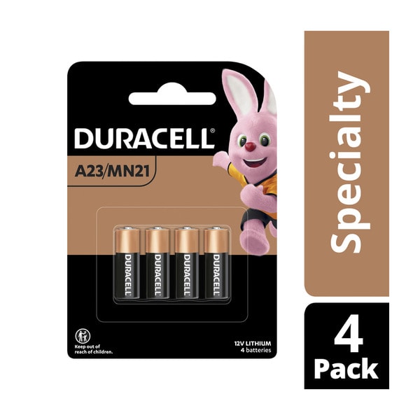 Duracell A23 MN21 12V Batteries | 4 pack