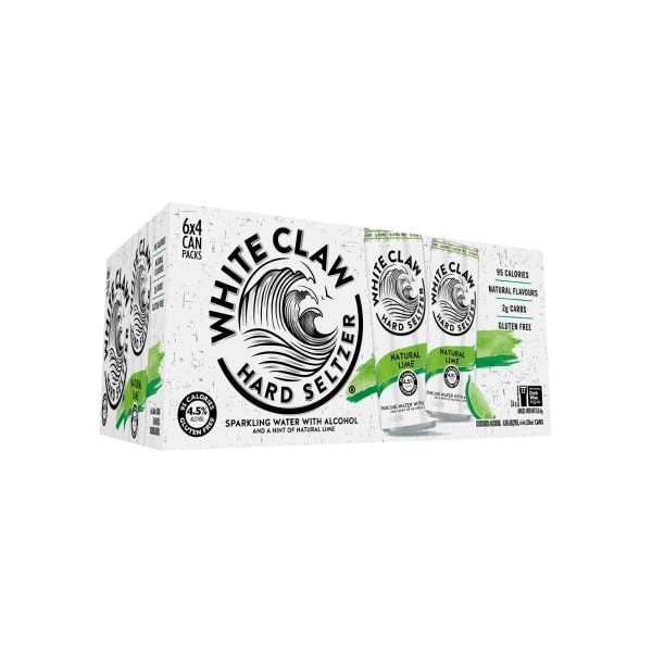White Claw Hard Seltzer Natural Lime 330mL | 24 Pack