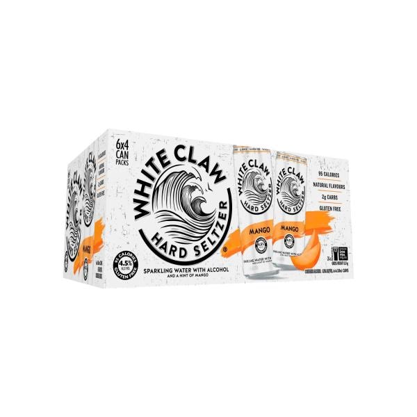 White Claw Hard Seltzer Mango 330mL | 24 Pack