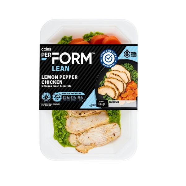 Coles Perform Lemon Pepper Chicken | 330g