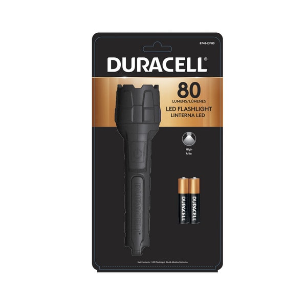 Duracell 80 Lumen Rubber Flashlight 2 AAA | 1 each