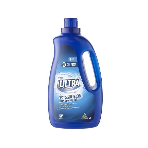 Coles Ultra Laundry Liquid Concentrate Front & Top Loader | 2L