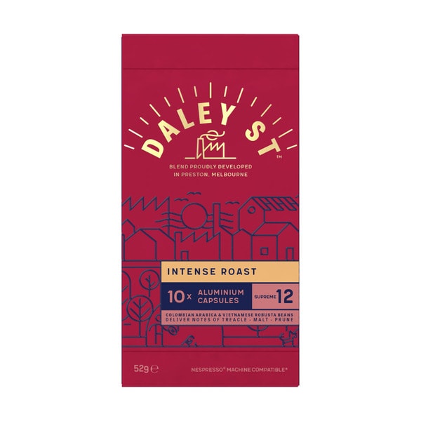 Daley Street Intense Aluminium Nespresso Compatible Coffee Capsules | 10 pack