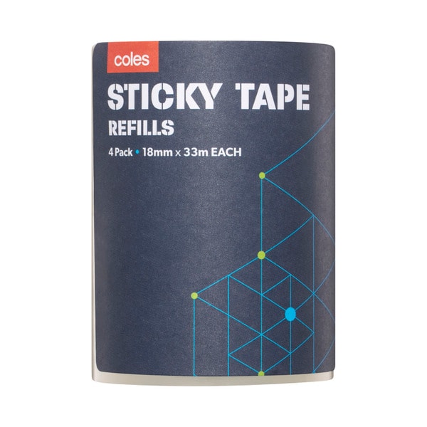 Coles Sticky Tape Refills | 4 pack