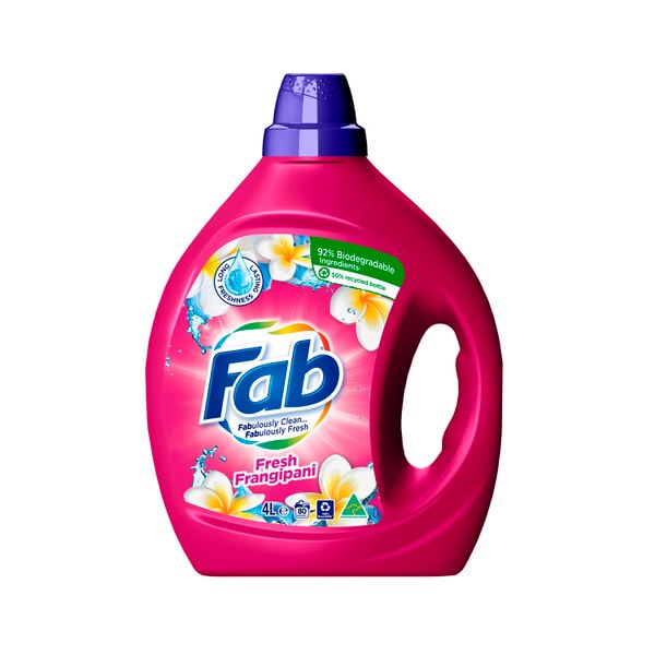 Fab  Frangipani Laundry Liquid | 4L