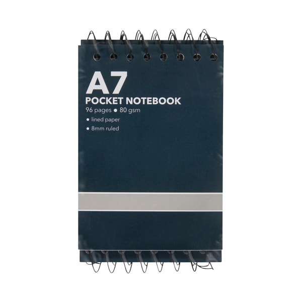 Coles A7 Pocket Notebook | 5 pack