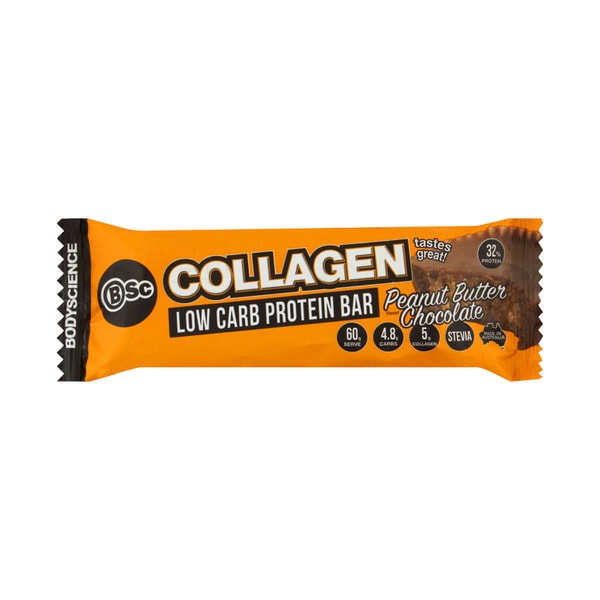 BSc Bodyscience Collagen Low Carb Protein Bar Peanut Butter Chocolate | 60g