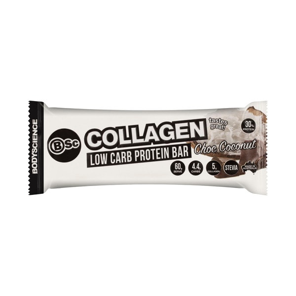 BSc Bodyscience Collagen Low Carb Protein Bar Choc Coconut | 60g