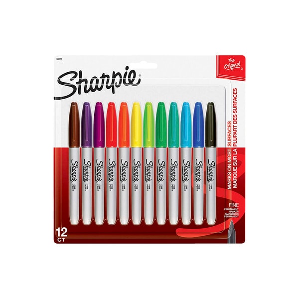 Sharpie Markers Fine Tip Assorted | 12 pack