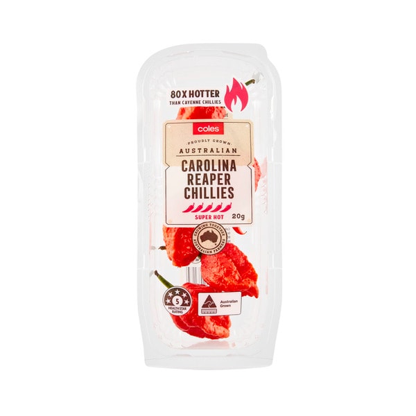 Coles Carolina Reaper Chillies | 20g