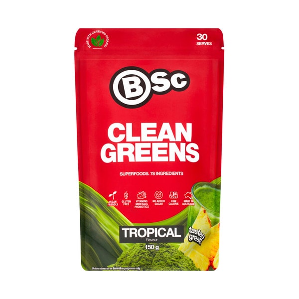 BSc Bodyscience Clean Greens Superfoods Tropical | 150g