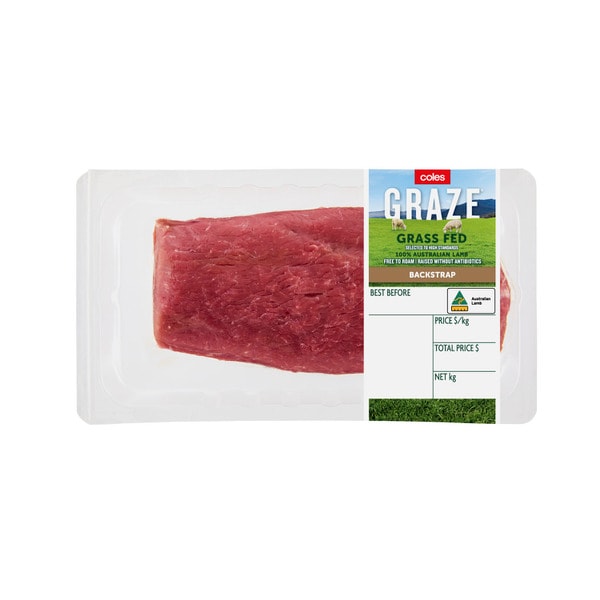 Coles Graze Lamb Backstrap | approx. 300g