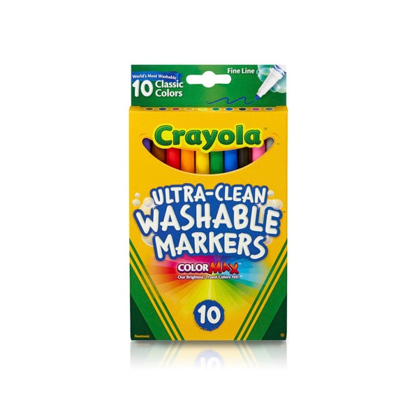 Crayola Ultra Clean Fineline Markers | 10 pack