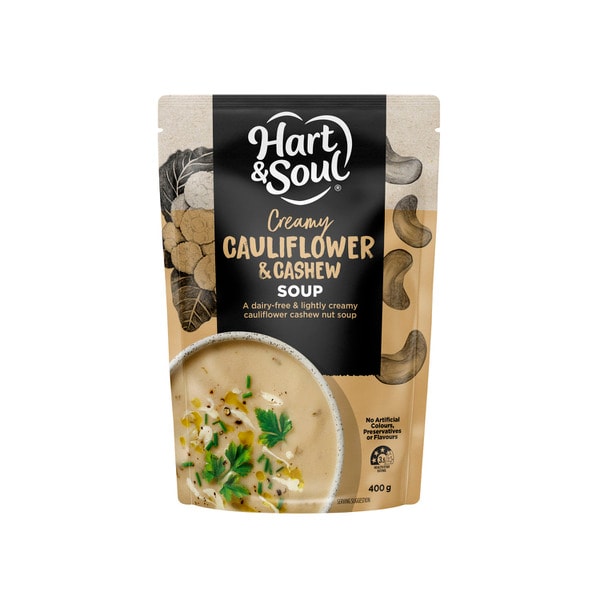 Hart & Soul Cauliflower & Cashew Soup Pouch | 400g