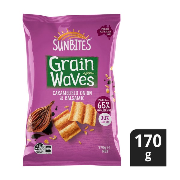 Sunbites Grain Waves Caramelised Onion And Balsamic Vinegar Chips | 170g
