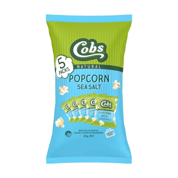 Cobs Popcorn Sea Salt 5 Pack | 65g