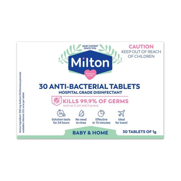 Milton Antibacterial Sterilizer Tablets | 30 pack