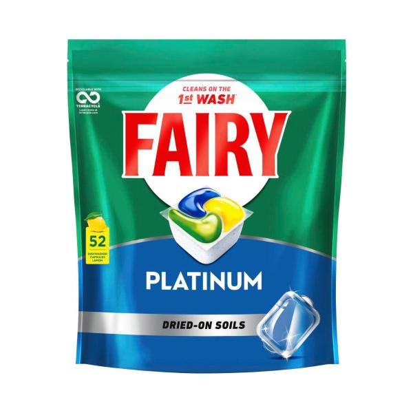 Fairy Platinum Dishwashing Tablets | 52 pack