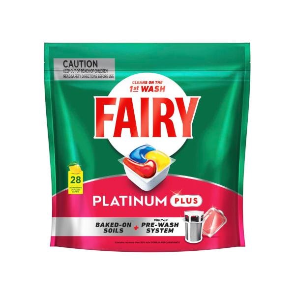 Fairy Platinum Plus Dishwashing Tablets | 28 pack