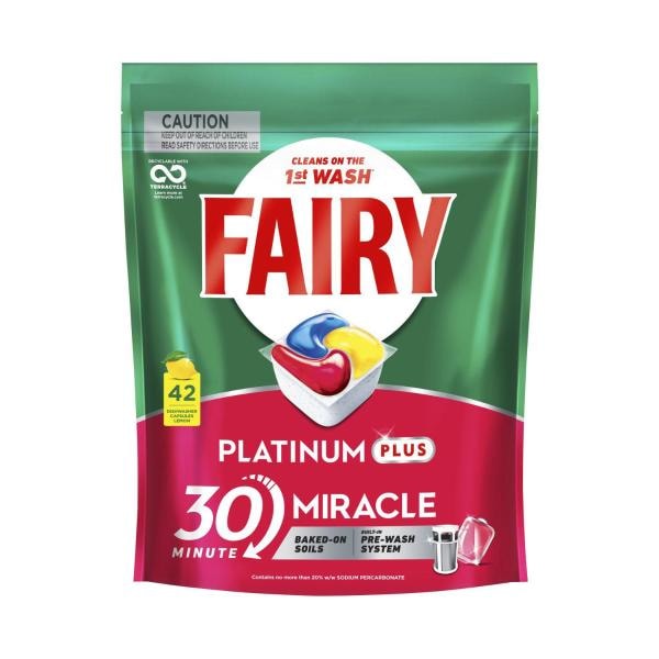 Fairy Platinum Plus Dishwashing Tablets | 42 pack