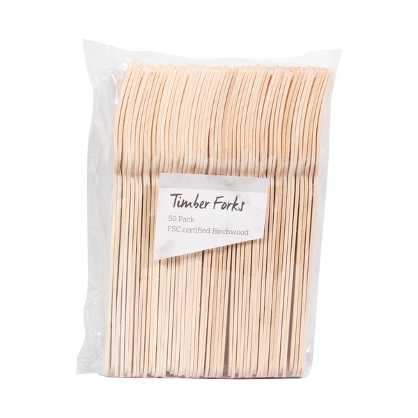 Coles Timber Forks | 50 pack