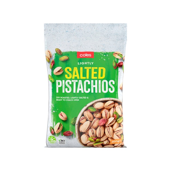 Coles Roasted & Salted Pistachios 200G | 200g