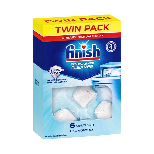 Finish In Wash Dishwasher Cleaner Twin Pack | 6 pack