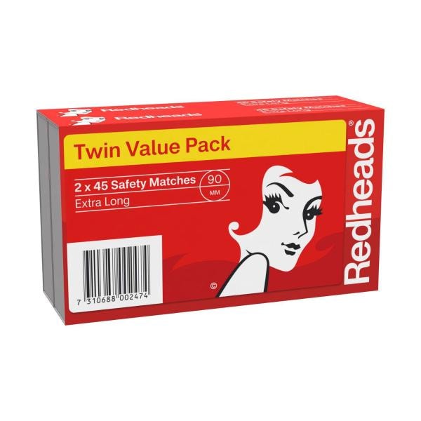 Redheads Extra Long Matches | 90 pack