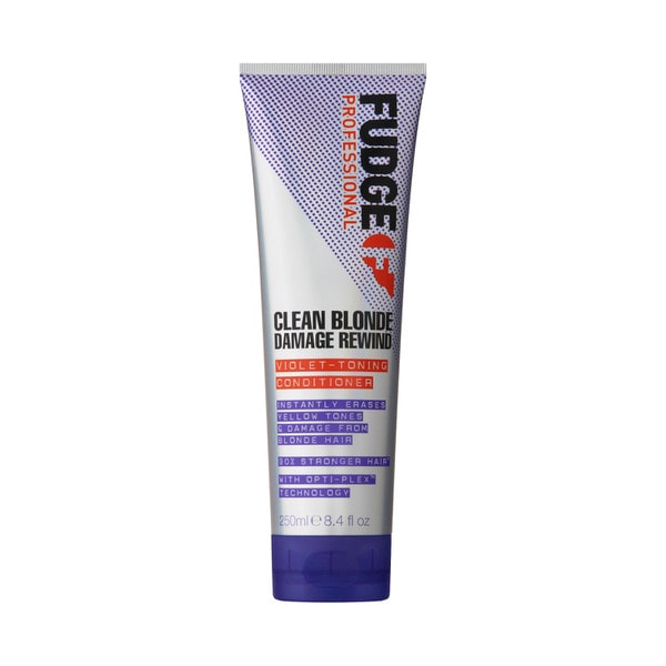 Fudge Professional Clean Blonde Damage Rewind Violet Purple Toning Conditioner | 250mL
