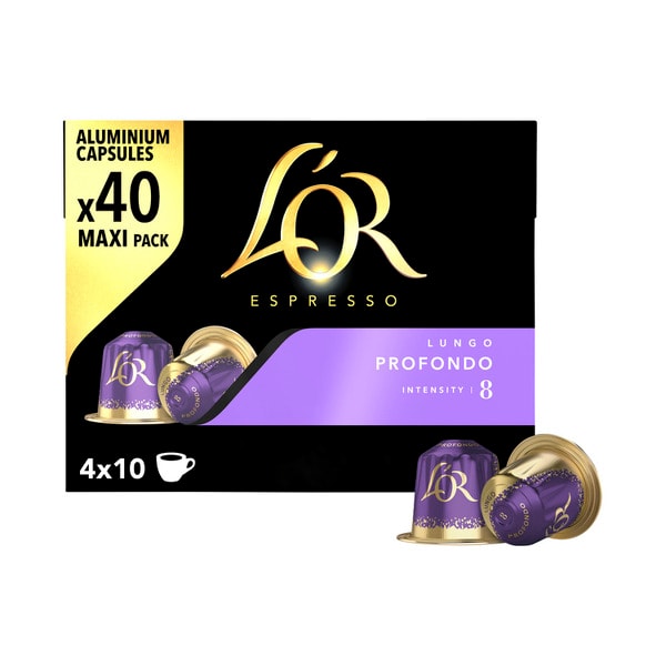 L'OR Espresso Lungo Profondo Capsules | 40 pack