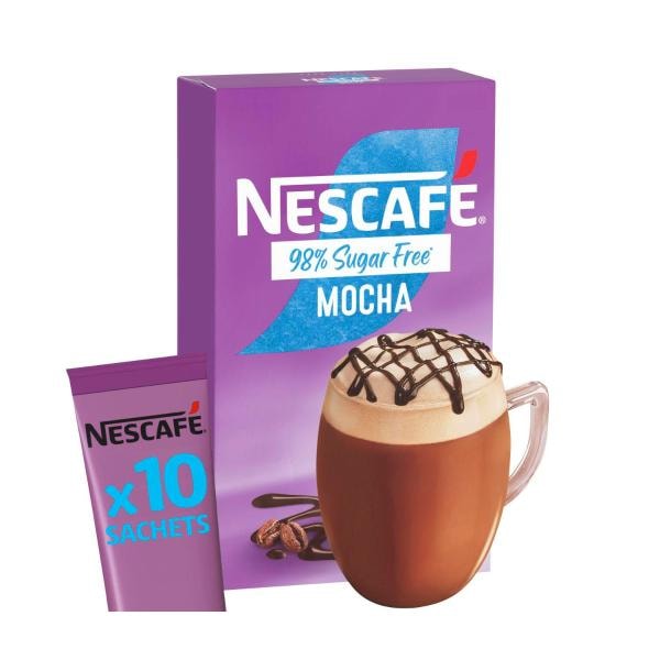 Nescafe 98% SF Mocha Coffee Sachets | 10 pack