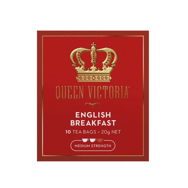 Queen Victoria English Breakfast Tea Bags | 10 pack