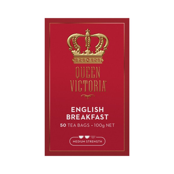 Queen Victoria  English Breakfast Tea Bags | 50 pack