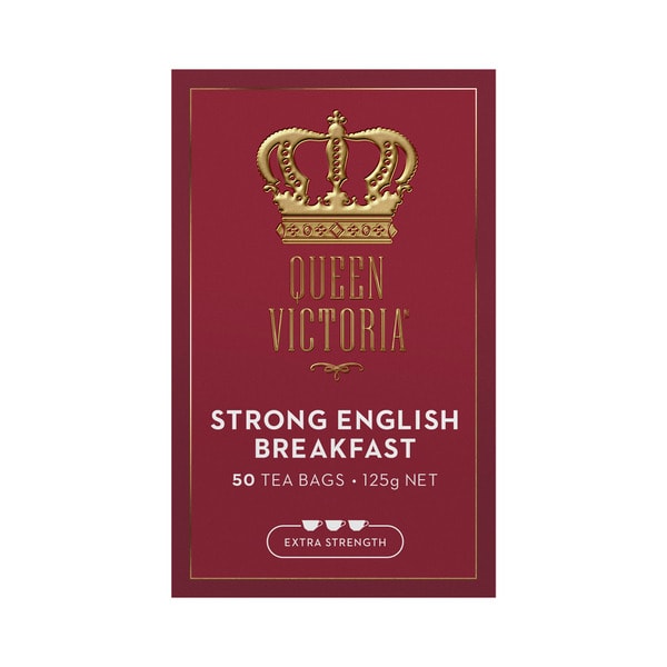 Queen Victoria  English Breakfast Extra Strong Tea Bags | 50 pack