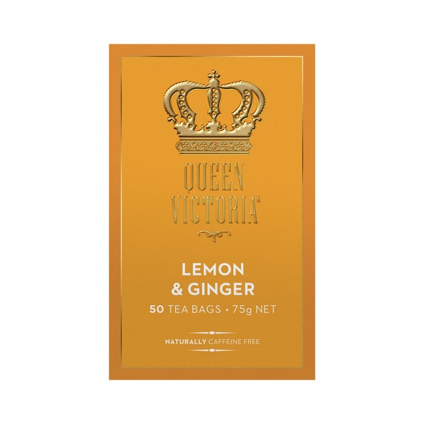 Queen Victoria  Lemon & Ginger Tea Bags | 50 pack